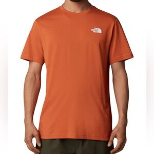 The North Face Orange Lightweight Men's Size Large Outdoor Hiking T Shirt.